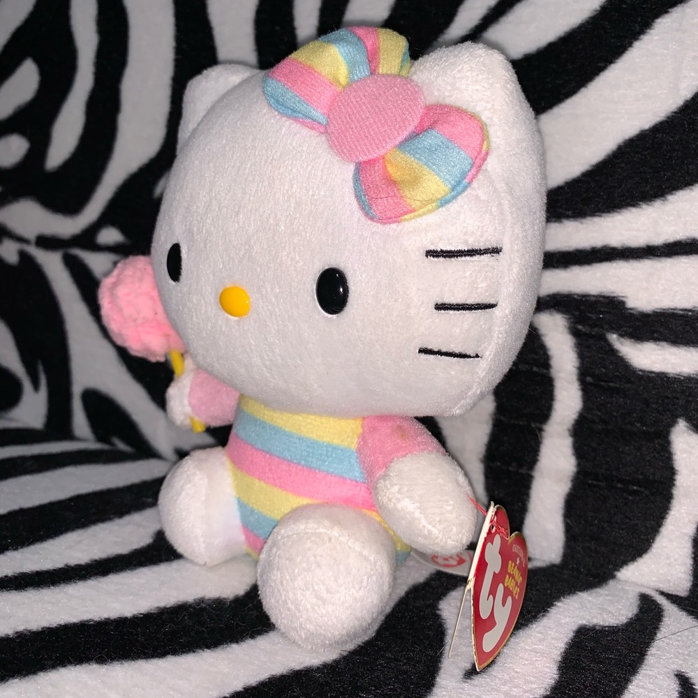 Cotton Candy Hello Kitty Plush